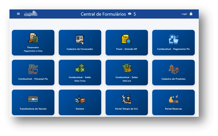 Central de Formulários Robustos